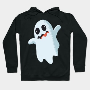 funny cute crazy ghost - Halloween costume Hoodie